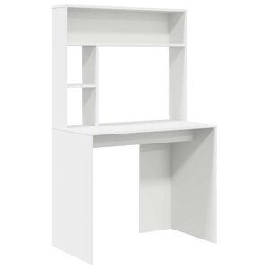 vidaXL Bord Hvid 91 x 50 x 149 cm Konstrueret tr&aelig;
