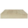 vidaXL boghylder 8 stk. 100x10x1,5 cm konstrueret tr&aelig; sonoma-eg