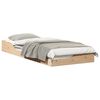 vidaXL Sengestel Brun 90 x 220 cm Massiv fyrretr&aelig;