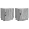 vidaXL Sengebord 2 pcs Gr&aring; Sonoma 43 x 34,5 x 47 cm Konstrueret tr&aelig;