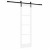 vidaXL Skyded&oslash;r ORKDAL Hvid og sort 61 x 198,5 cm