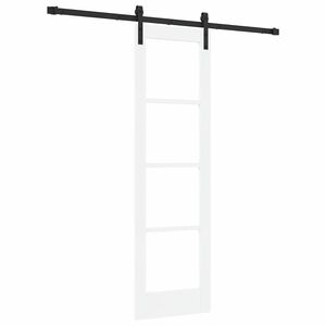 vidaXL Skyded&oslash;r ORKDAL Hvid og sort 61 x 198,5 cm