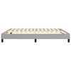 vidaXL Boxspring sengeramme 160x200 cm stof lysegrå