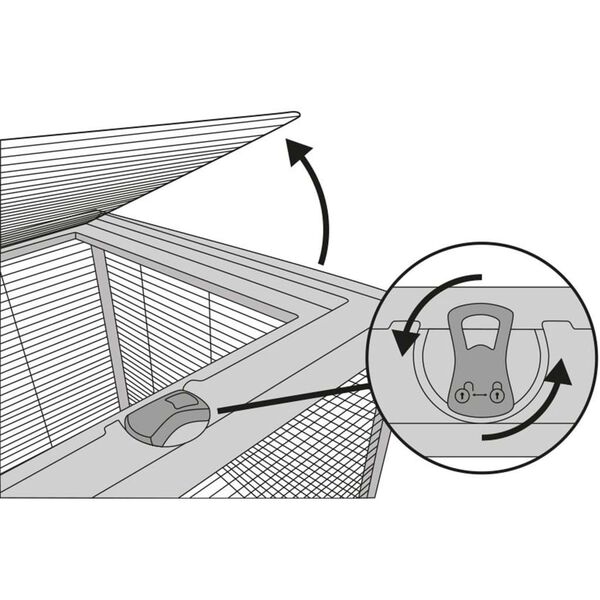FLAMINGO lille dyrebur Elsa 77x47x36,5 cm str. S