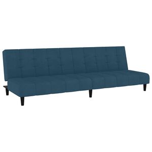 vidaXL 2-personers sovesofa fl&oslash;jl bl&aring;