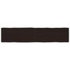 vidaXL bordplade 180x40x(2-6) cm naturlig kant behandlet tr&aelig; m&oslash;rkebrun