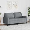 vidaXL 2-personers sofa 140 cm stof lysegr&aring;