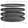 vidaXL pizzaforme 4 stk. med rist &Oslash; 28 cm st&aring;l