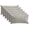 vidaXL Pudebetr&aelig;k 6 pcs HOUTEN Lysegr&aring; 40 x 70 cm Chenille Stof