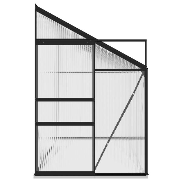 vidaXL drivhus 7,77 m&sup3; aluminium antracitgr&aring;