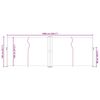 vidaXL sammenrullelig sidemarkise 140 x 1000 cm sort