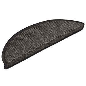 vidaXL selvkl&aelig;bende trappem&aring;tter 15 stk. 56x17x3cm sisal-look antracit