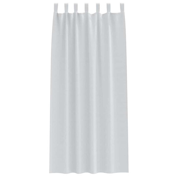 vidaXL Mørklægningsgardiner med ringe 2 pcs Bleg Grå 245 x 140 cm