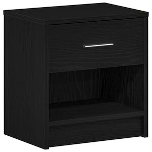 vidaXL sengebord med skuffe 39x28x41 cm sort