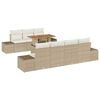 vidaXL Havesofa S&aelig;t 8 stk. Beige Poly rattan