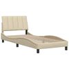 vidaXL sengeramme uden madras Hanko 90x190 cm stof cremefarvet