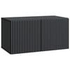 vidaXL V&aelig;gh&aelig;ngt TV-skab 59,5 x 31 x 30 cm Sort Konstrueret tr&aelig;