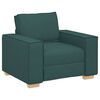 vidaXL Sofa 3 pcs M&oslash;rkegr&oslash;n 220 x 80 x 84 cm Linned-blandet stof