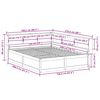 vidaXL seng med reol uden madras 150x200 cm massivt fyrretr&aelig; hvid