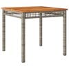 vidaXL havebord 80x80x74 cm polyrattan og akacietr&aelig; gr&aring;