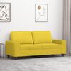 vidaXL 2-personers sofa 140 cm stof lysegul