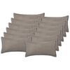vidaXL Pudebetr&aelig;k 12 stk. HOUTEN Lysegr&aring; 40 x 80 cm Boucl&eacute;