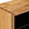 vidaXL TV-skab Naturfarvet 80 x 33,5 x 46 cm Massivt mangotr&aelig;