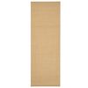 vidaXL gulvt&aelig;ppe 100x300 cm naturlig sisal sandfarvet