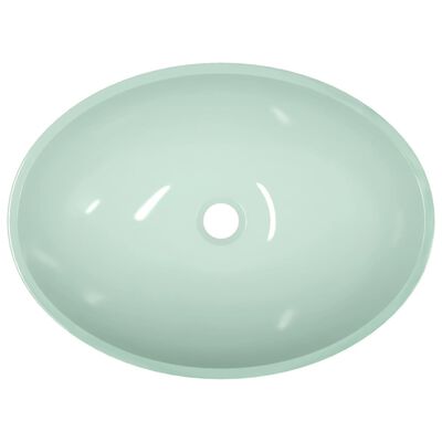 vidaXL håndvask 50x37x14 cm glas hvid