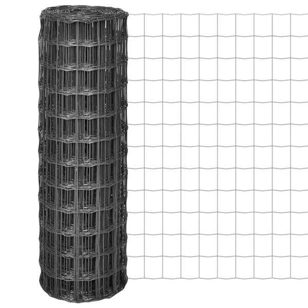 vidaXL eurohegn 10 x 1,2 m st&aring;l gr&aring;