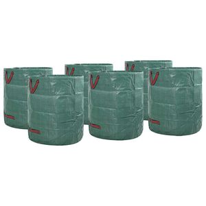 vidaXL Havematerialeposer 12 stk. 120 l Gr&oslash;n Polypropylen
