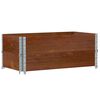vidaXL pallerammer 2 stk. 100x50 cm massivt fyrretr&aelig; brun