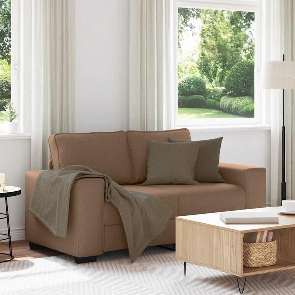 vidaXL 2-personers sofa 160x77x82 cm stof brun