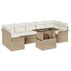vidaXL Havesofa S&aelig;t 8 stk. Beige polyrattan
