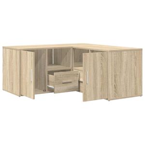 vidaXL hj&oslash;rneskab 160x40x45 cm konstrueret tr&aelig; sonoma-eg
