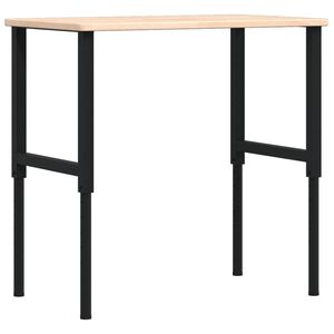 vidaXL arbejdsb&aelig;nk 100x60x(71,5-98) cm massivt egetr&aelig; rektangul&aelig;r