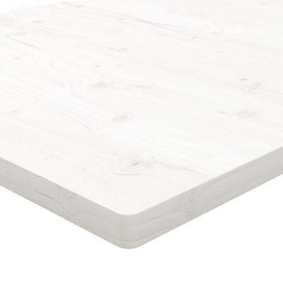 vidaXL bordplade 40x40x2,5 cm firkantet massivt fyrretræ hvid