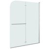 vidaXL foldbar brusekabine 2 paneler ESG 95x140 cm