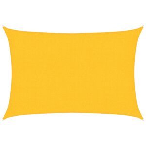 vidaXL solsejl 2x2,5 m 160 g/m&sup2; rektangul&aelig;r HDPE gul