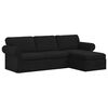 vidaXL Sofa Sort 245 x 138 x 80 cm Stof