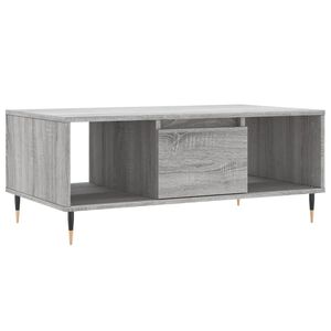 vidaXL sofabord 90x50x36,5 cm konstrueret tr&aelig; gr&aring; sonoma-eg