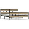 vidaXL sengeramme uden madras 183x213 cm metal sonoma-eg