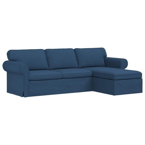 vidaXL Sofa Bl&aring; Samlede dimensioner: 245 x 138 x 80 cm (B x D x H)