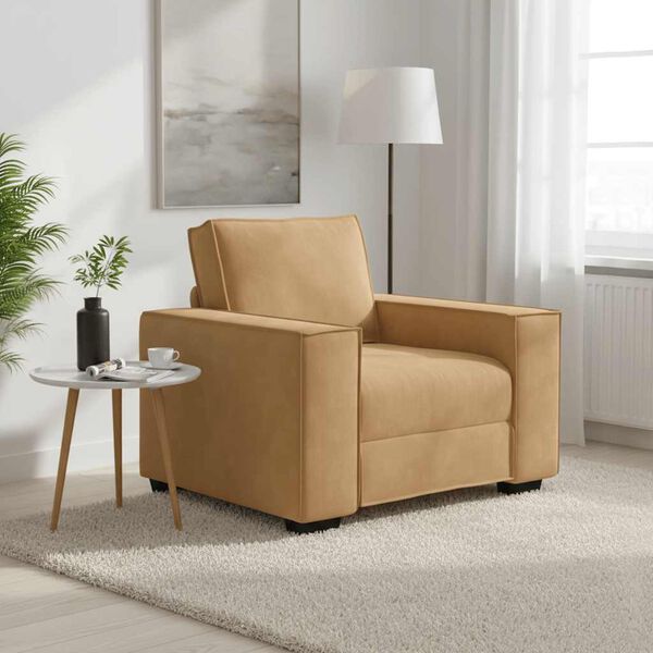 vidaXL sofastol 100x78x84 cm fl&oslash;jl brun