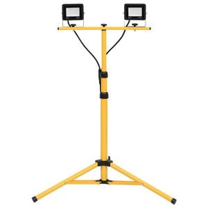 vidaXL LED-projekt&oslash;r med stativ 2x20 W kold hvid