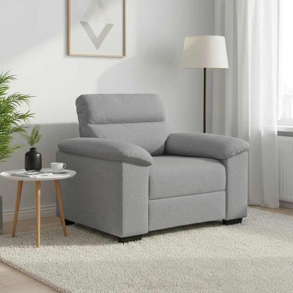 vidaXL sofastol 100x81x84 cm stof skygr&aring;