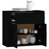 vidaXL skænk 80x33x70 cm konstrueret træ sort