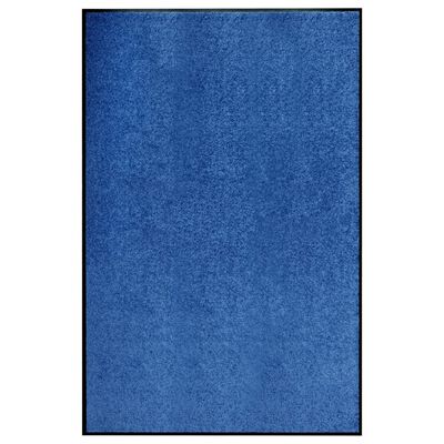 vidaXL vaskbar dørmåtte 120x180 cm blå