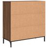 vidaXL Sideboard med skuffe Brun eg 79,5 x 33 x 82 cm Konstrueret tr&aelig;