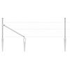 vidaXL Hegnsp&aelig;l S&oslash;lv 10 x 0,8 m (36 mm net) St&aring;l